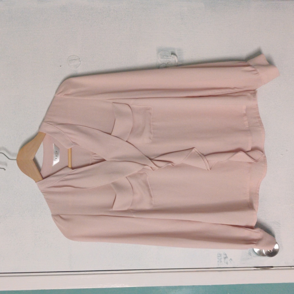 Cute Chiffon Pink Blouse